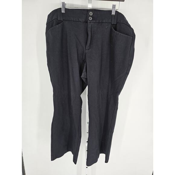 torrid Pants - Studio by Torrid Womens Sz 26R Straight Leg Flat Front Dress Pants Solid Black